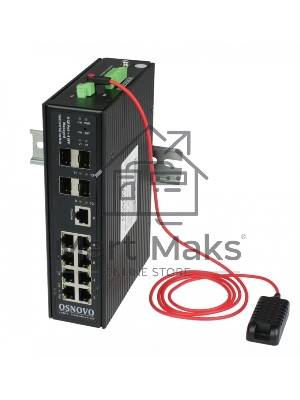 Коммутатор Osnovo SW-80804/ILS SW-80804/ILS(PORT 90W,300W) управляемый