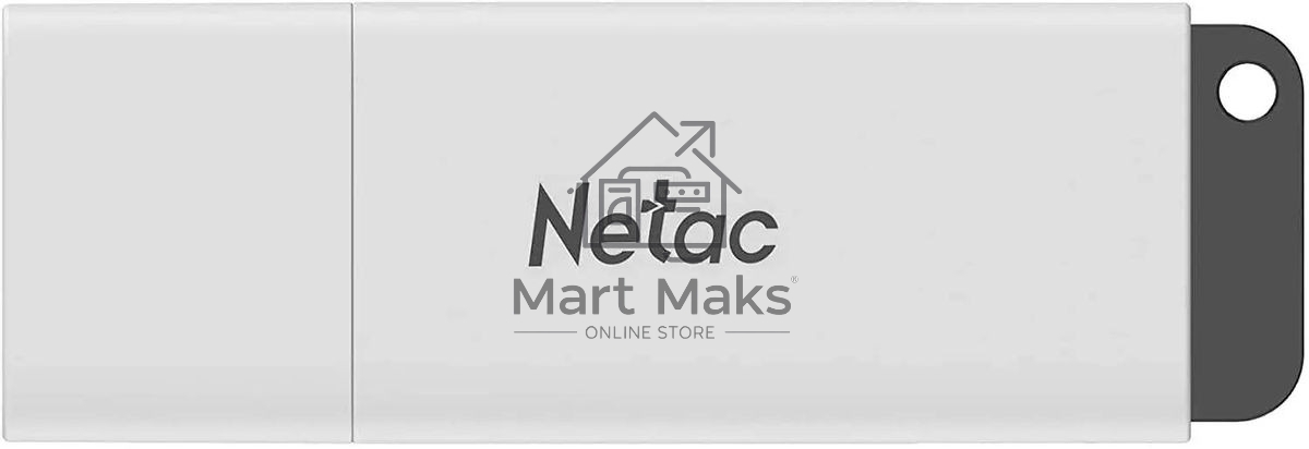 Флешка USB R/W Netac U185, 4ГБ, USB2.0, белый NT03U185N-004G-20WH