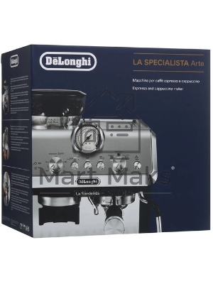 Кофеварка рожковая DeLonghi EC9155.MB серебристый/черный, исп. кофе - зерновой/молотый, 1.7 л, 1400 Вт, 15 Бар