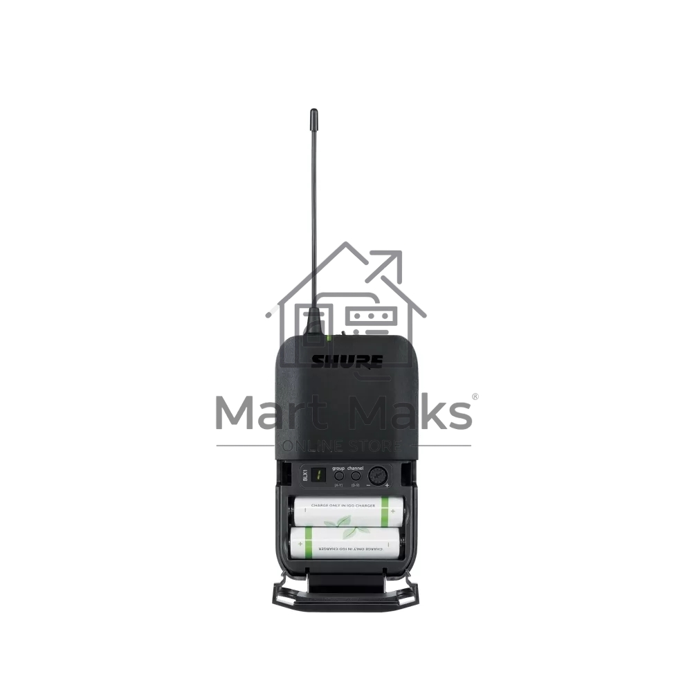 Микрофонная система SHURE BLX1288E/W85-M17 беспроводная, двухканальная, с петличным микрофоном WL185 и ручным передатчиком SM58, частота UHF 662-686 МГц