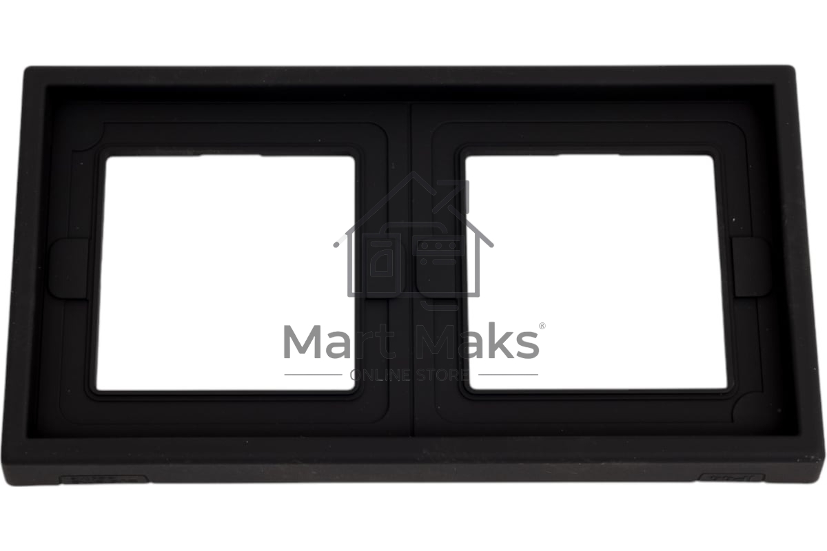 Рамка 2-м ArtGallery IP44 карбон SE GAL441002