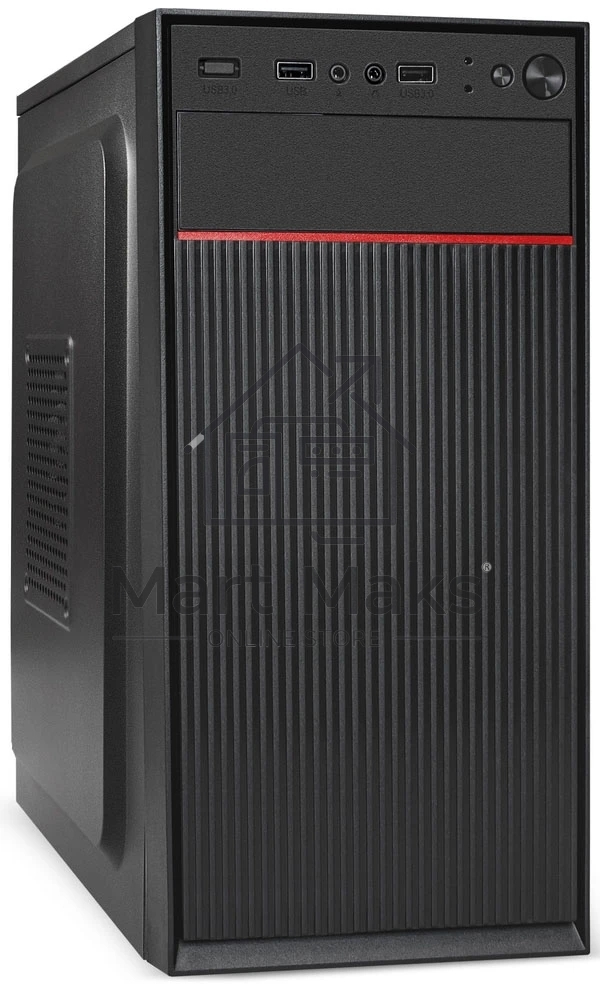 Компьютерный корпус Minitower ExeGate BAA-113-AA500 (mATX, БП AA500 с вент. 8см, 2*USB, аудио, черный)