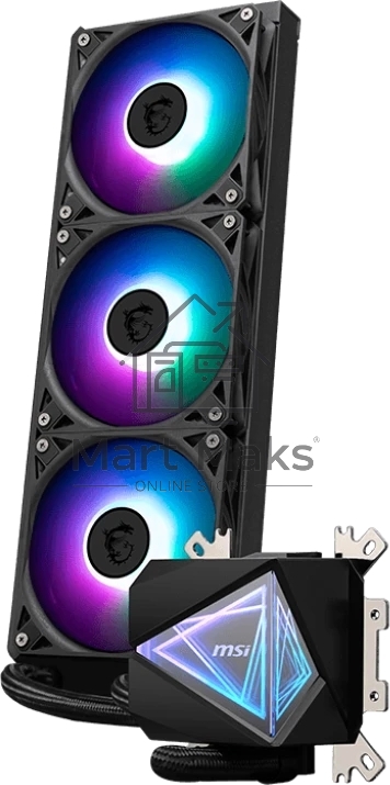 Система жидкостного охлаждения MSI MAG CORELIQUID I360 3x ARGb Gen2 Fan, ARGb Gen2 Block, Color Box