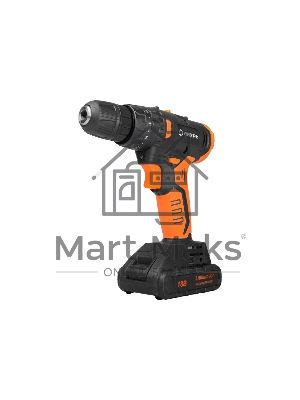 Дрель-шуруповерт Вихрь ДА-18Л-2КУ/Б 72/14/23, Аккумуляторная, 18В, 2 АКБ, Кейс