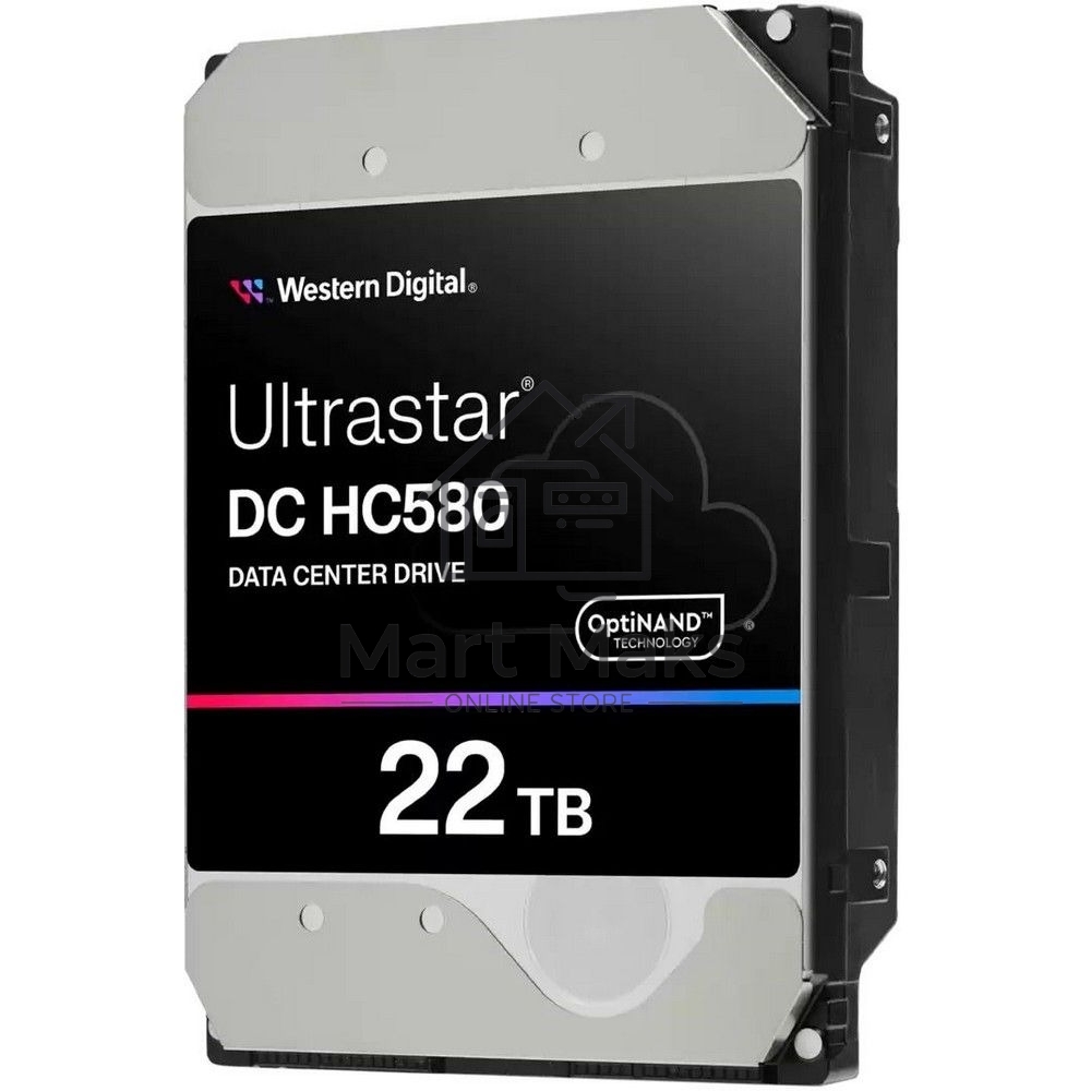 Жесткий диск HDD WD SATA Server 22Tb Ultrastar DC HC570 7200 6Gb/s 512MB 1 year warranty (replacement WUH722222ALE6L4)
