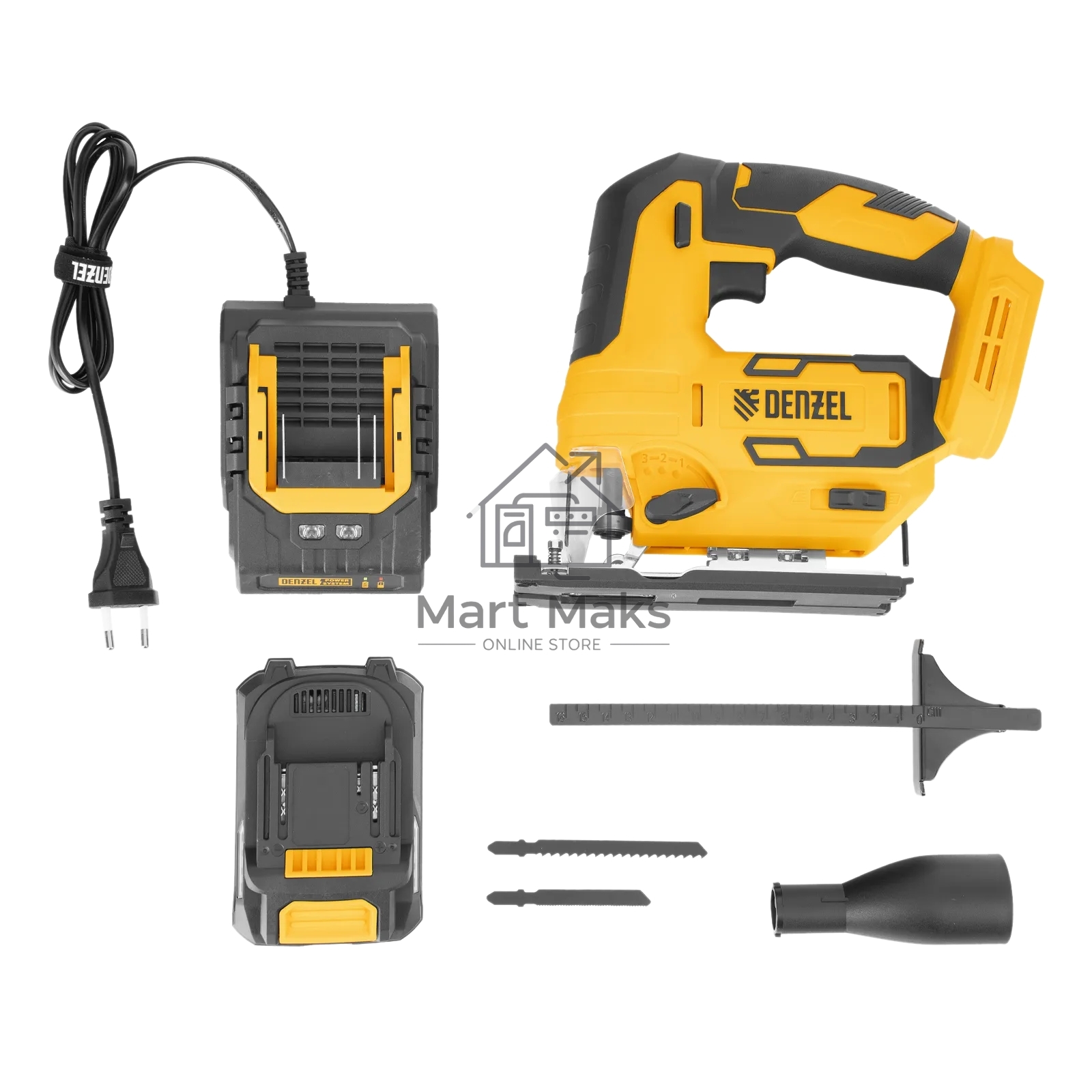 Лобзик аккумуляторный Denzel CJH-20-80, Li-Ion, 20 В