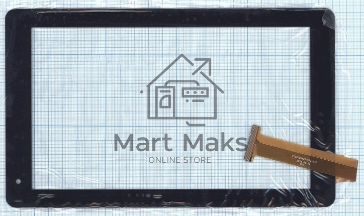 Сенсорное стекло (тачскрин) VTCP090A25-FPC-2.0, черное