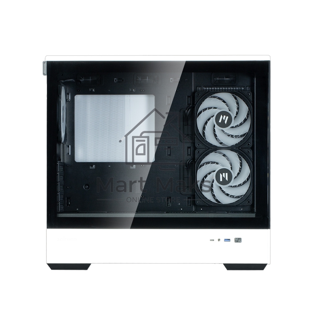 Компьютерный корпус ZALMAN P30 BW, MATX, BLACK/WHITE, WINDOW, 2x3.5