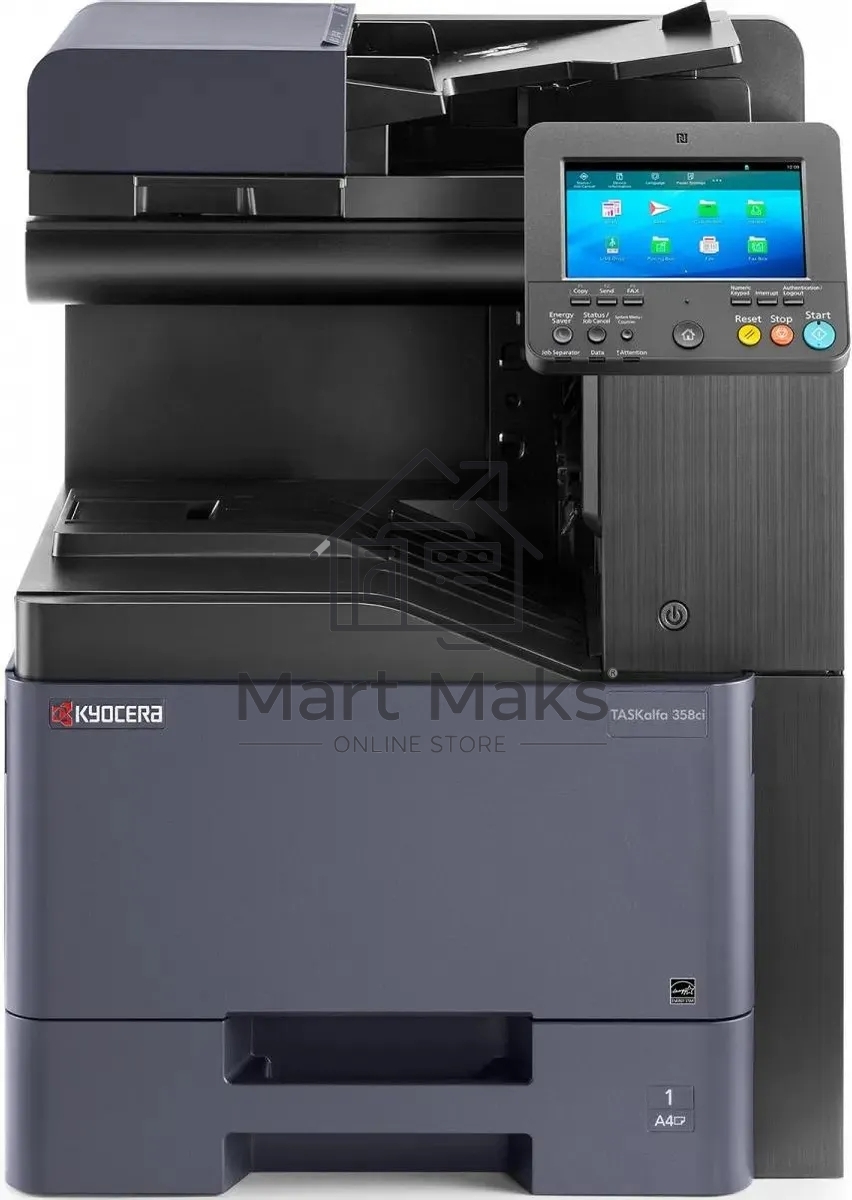 МФУ лазерный Kyocera TASKalfa 358ci (1102V43NL0), A4, цветной, печ. до 35 стр/мин., скан. до 60 стр/мин., 1200 x 1200 dpi (печать) 600x600dpi (скан.), USB, RJ-45, Air Print, Mopria