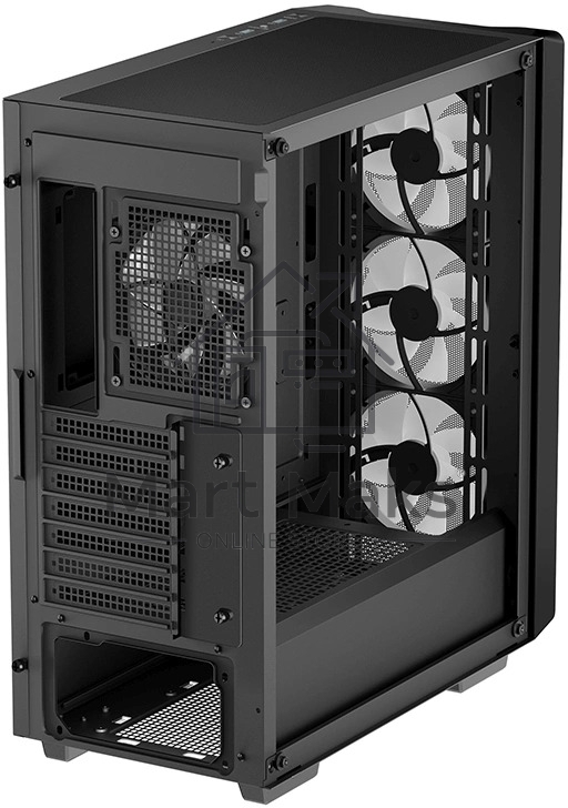 Компьютерный корпус Deepcool CC560 MESH V2 черный без БП ATX 8x120mm 5x140mm 1xUSB2.0 audio bott PSU