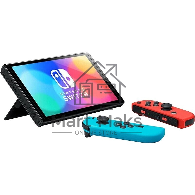 Игровая приставка Nintendo Switch OLED сине-красный