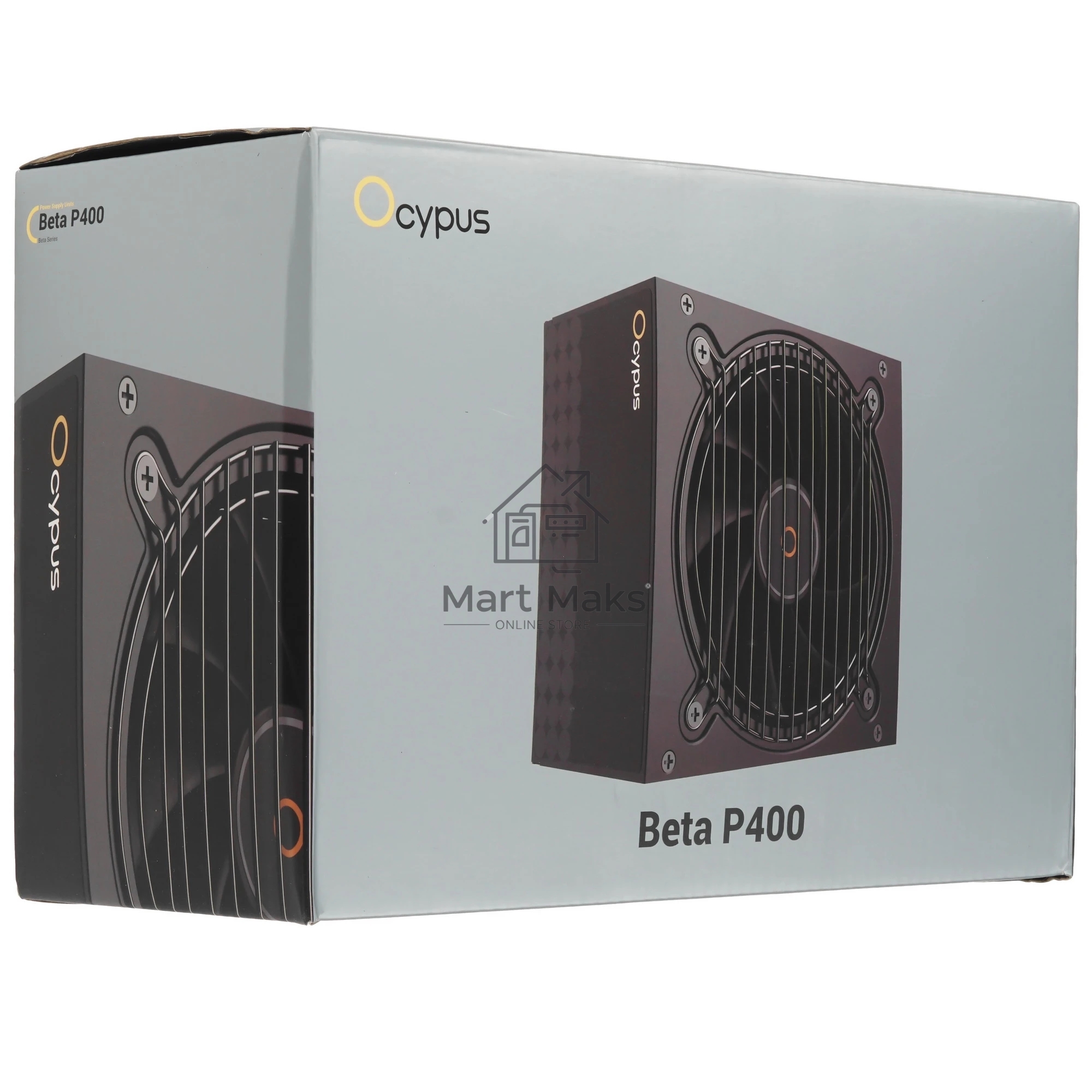 Блок питания 400W Ocypus Beta P400 BK (ATX, APFC, 20+4 pin, 120mm fan, PCI-E 6+2Px2, 3xSATA) (Beta-P400-N1HDBK024X-EU)