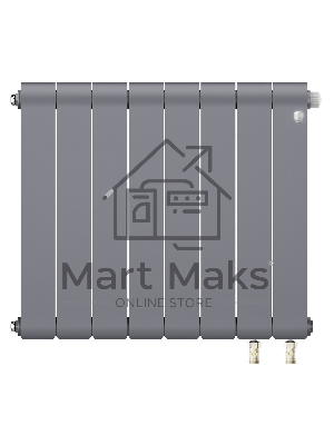 Радиатор Royal Thermo Infinity 500 Silver Satin VR80 - 8 секц.