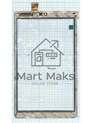 Сенсорное стекло (тачскрин) RP-275A-8.0-FPC-A2, черное