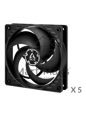 Вентилятор для корпуса Arctic P12 Value pack черный, 120 мм, 1800 об/мин, 22.5 дБ, 3 pin