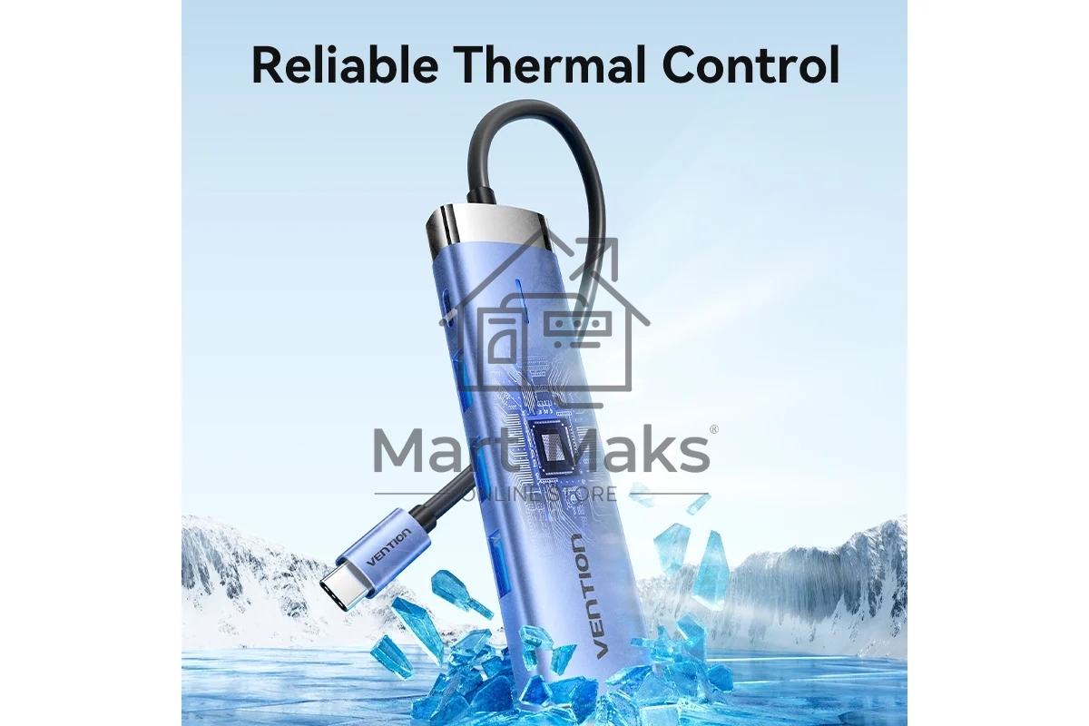 Мультифункциональный хаб Vention USB Type C 5 в 1