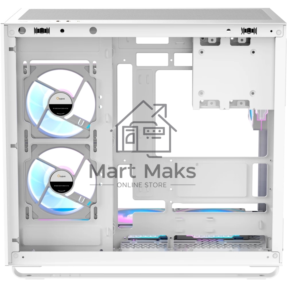 Компьютерный корпус Ocypus Iota C70 WH ARGb ATX / win / белый / 6 ARGb fans / no PSU / Tempered Glass