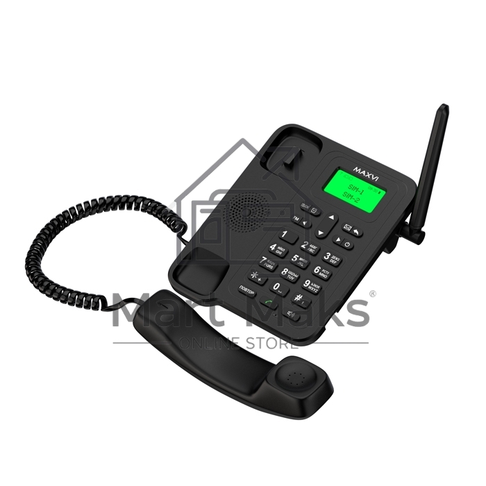 Телефон проводной MAXVI RT-01 черный