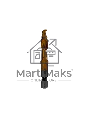 Сверло-метчик Denzel М8 х 1,25 мм, Р6М5 Сверло-метчик Denzel М8 х 1,25 мм, Р6М5