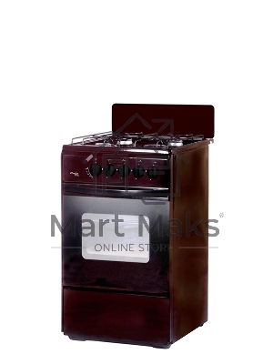 Плита газовая Лада Nova RG 24039 B коричневый, конфорок 4 газовых, духовка 50 л, 50 см x 85 см x 60 см