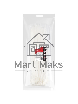 Хомут кабельный 7.6х300 NO-225-165 белый (уп.100шт) Эра Б0065952