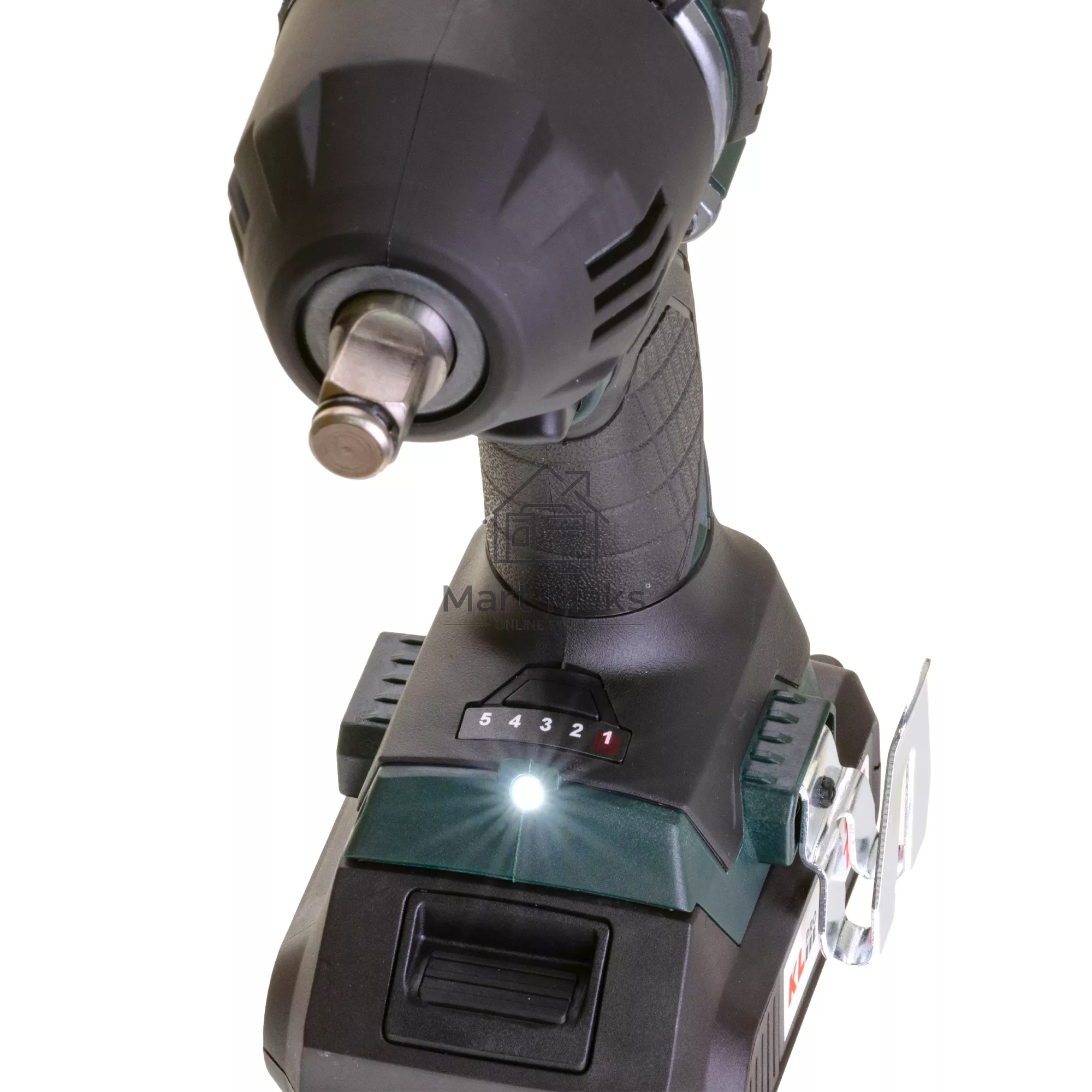 Профессиональный бесщеточный гайковерт аккумуляторный KLPRO KLSS18BH-20 (18В, Li-ion-2шт, 2.0А·ч, 400Нм, 2 скорости, подсветка,З/У,в кейсе)