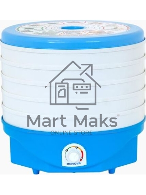 Сушилка для овощей и фруктов RENOVA DVN37-500/5 (В) белый/голубой