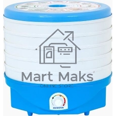 Сушилка для овощей и фруктов Renova DVN37-500/5 (В) белый/голубой Сушилка для овощей и фруктов Renova DVN37-500/5 (В) белый/голубой