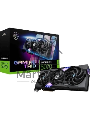 Видеокарта MSI RTX 5070 GAMING TRIO OC 12Gb GDDR7 192bit 3xDP HDMI 3FAN RTL