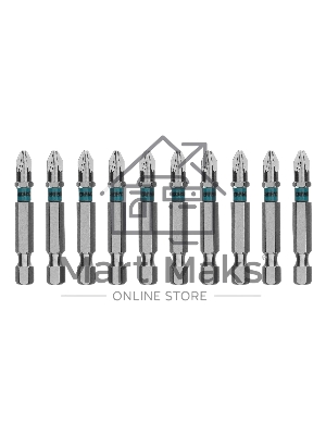 Бита Gross PZ2х50 мм, сталь S2, шестигр., отрывн., 10 шт.