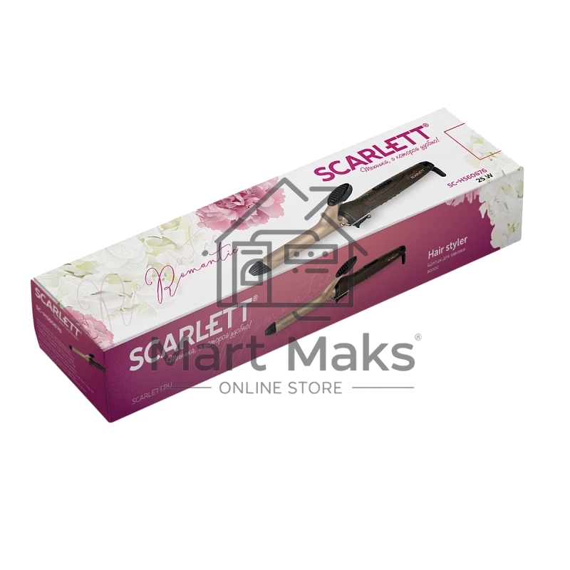 Щипцы для завивки волос Scarlett SC-HS60676 мокко/золотой, 19 мм, 220 °C, 1 режим