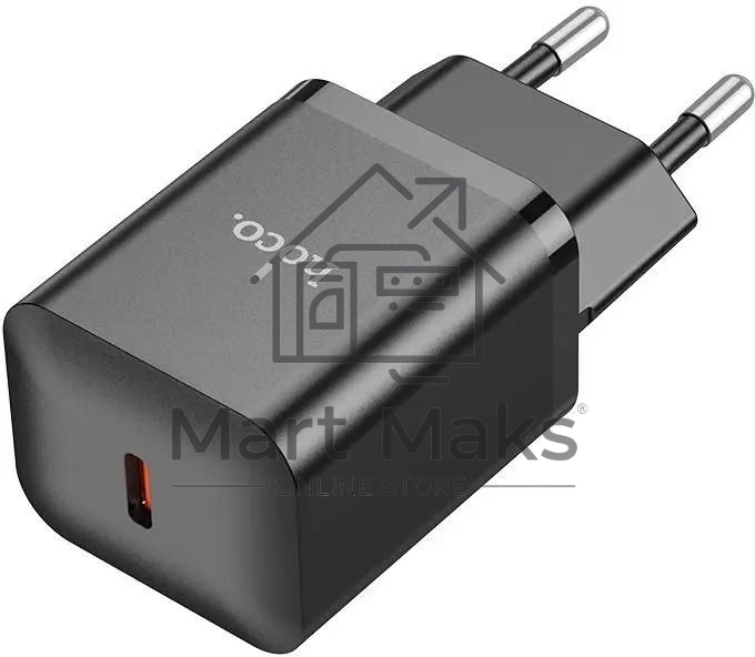 Сетевое зарядное устройство Hoco N27 Black 20W 3A+2.22A+1.67A (PD+QC+AFC) USB-C универсальное черный