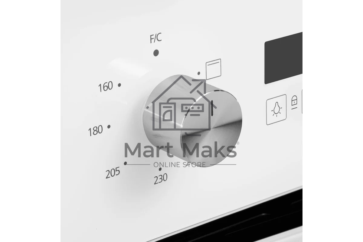 Шкаф духовой газовый с электрическим грилем Maunfeld MOGM703W, встраиваемый