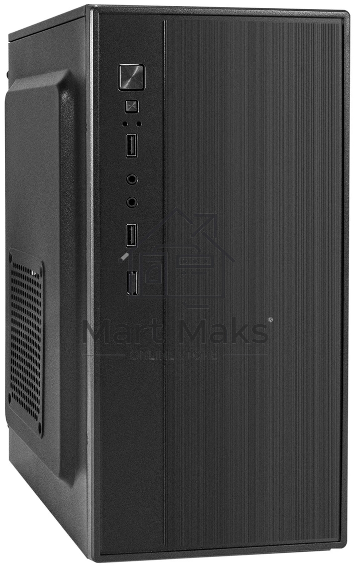 Компьютерный корпус Minitower ExeGate BAA-408-AA500 (mATX, БП AA500 с вент. 8см, 2*USB, HD Audio, черный)
