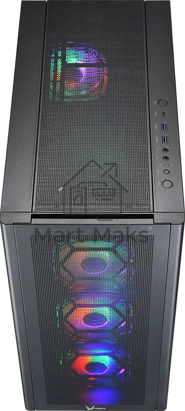 Компьютерный корпус AeroCool / Formula Air Power G5 EX черный без БП ATX 4x120mm 2xUSB3.0 1xUSB3.1 audio bott PSU