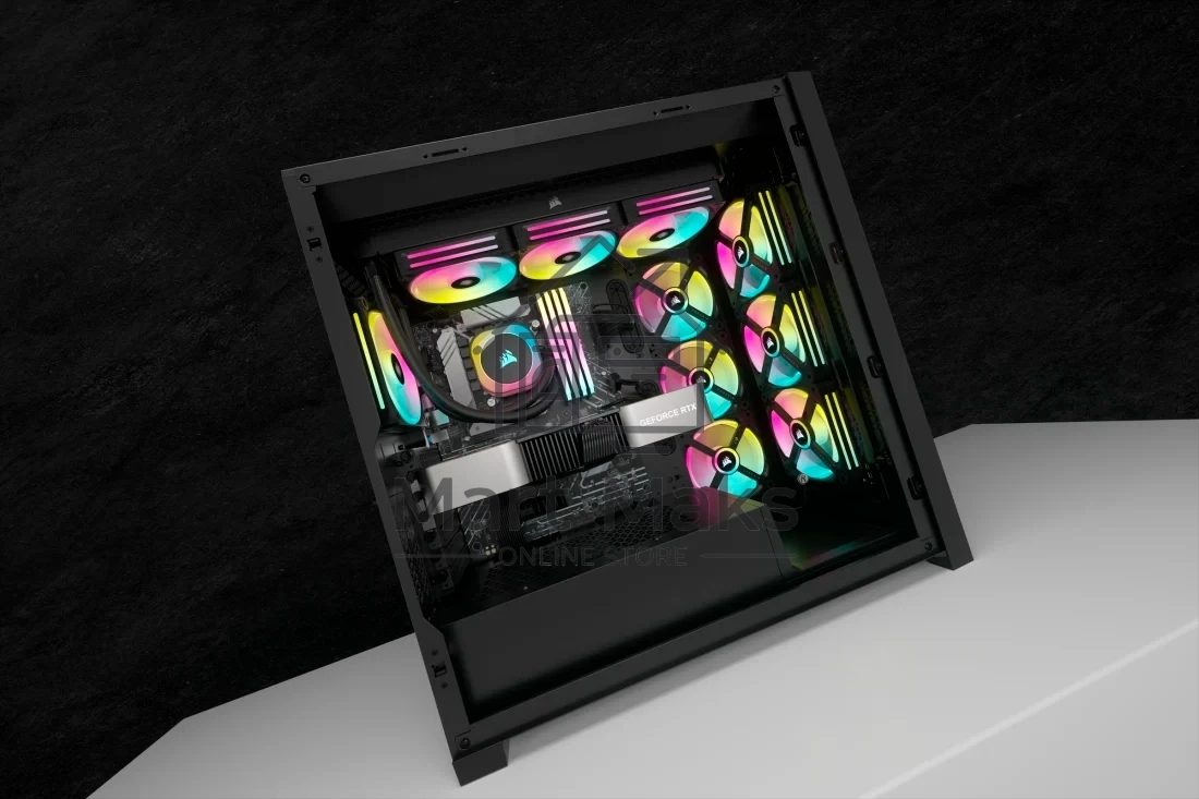 Система жидкостного охлаждения Corsair iCUE LINK H150i RGb (360мм, черный, RGb/ Fans: 3x120мм, 63.1CFM, 37dBA, 2400RPM/Rad thickness 27мм/ S: 1851, 1700, 1200, 115X, AM5, AM4)