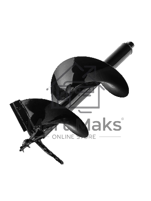 Шнек для грунта Denzel ER-300, диаметр 300 мм, длина 800 мм, соединение 20 мм, съемный нож