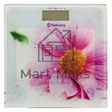 Весы напольные Sakura SA-5072GW 180кг элек герберы