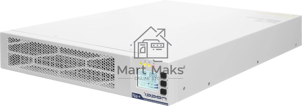 Источник бесперебойного питания Ippon Na+ II RTA 3000 / 3000 ВА / 3000 Вт / 8 x IEC 320 C13, 1 x IEC 320 С19