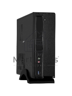 Компьютерный корпус Desktop ExeGate EX288781RUS MI-207U-350W-8 (miniITX/mATX, БП M350 с вент. 8см, 1*USB+1*USB 3.0, аудио, черный)