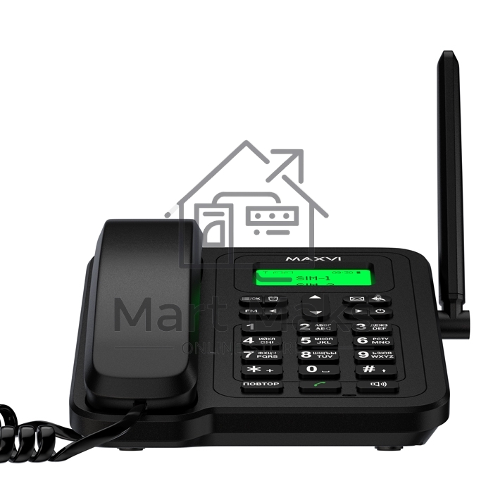 Телефон проводной MAXVI RT-01 черный