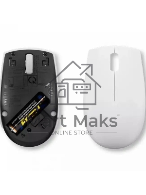 Мышь беспроводная Lenovo 300 светло-серый, 1000 dpi, радиоканал, USB, кнопки - 3