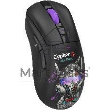 Мышь A4Tech Bloody R73 Pro черный/рисунок оптическая 26000dpi беспров. USB-C 7but (R73 PRO CYPHER GHOST)