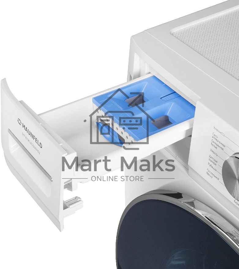 Стиральная машина Maunfeld MFWM1410WH02 белый, загрузка фронтальная 10 кг, 1400 об/мин., класс: А+++
