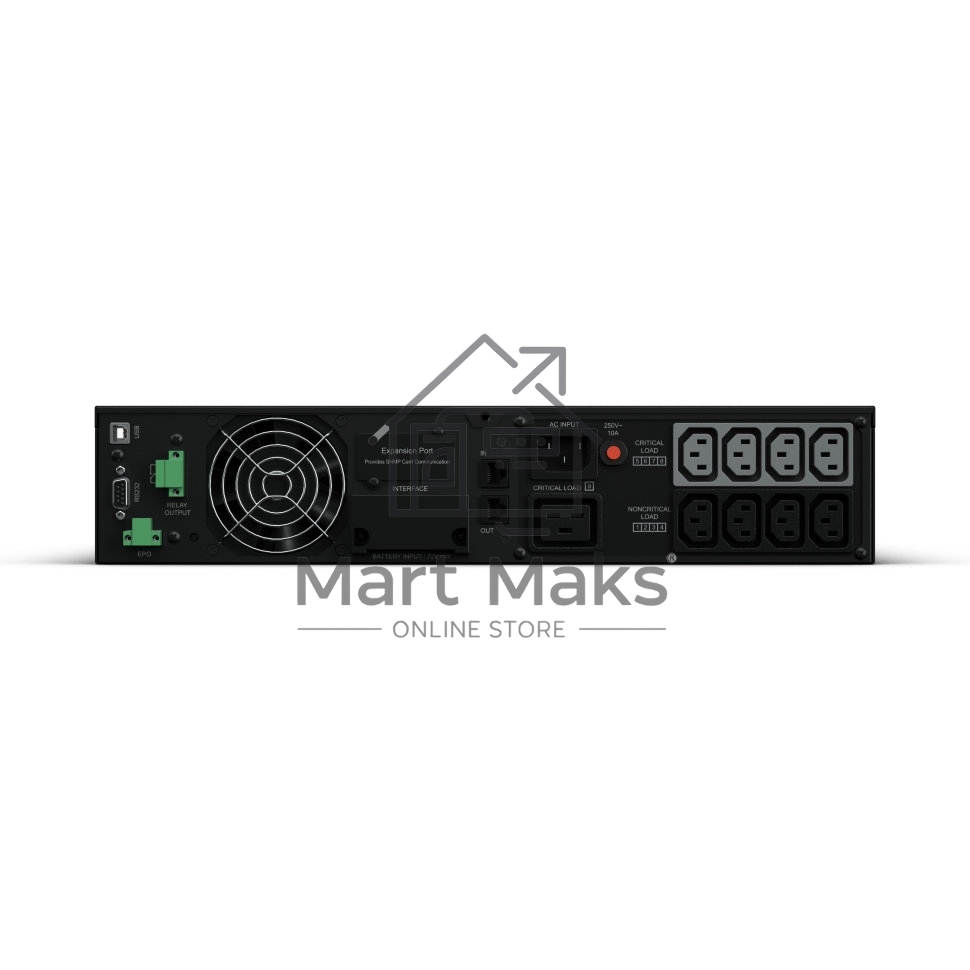Источник бесперебойного питания Online CyberPower OL2000ERTXL2U 2000VA/1800W USB/RS-232/Dry/EPO/SNMPslot/RJ11/45/ВБМ (8 IEC С13, 1 IEC C19)