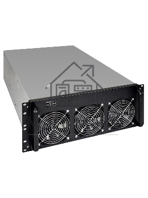 Корпус для майнинга ExeGate EX288960RUS Pro 8-650 <без БП, 2*USB, 6*fan 120мм, места под: 8 видеокарт, 1 БП>