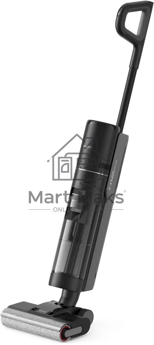 Пылесос моющий Dreame Wet and Dry Vacuum H12 Pro серый, питание от аккумулятора, 300 Вт, уборка влажная/сухая, пылесборник 0,9 л, работа от АКБ max - 35 мин