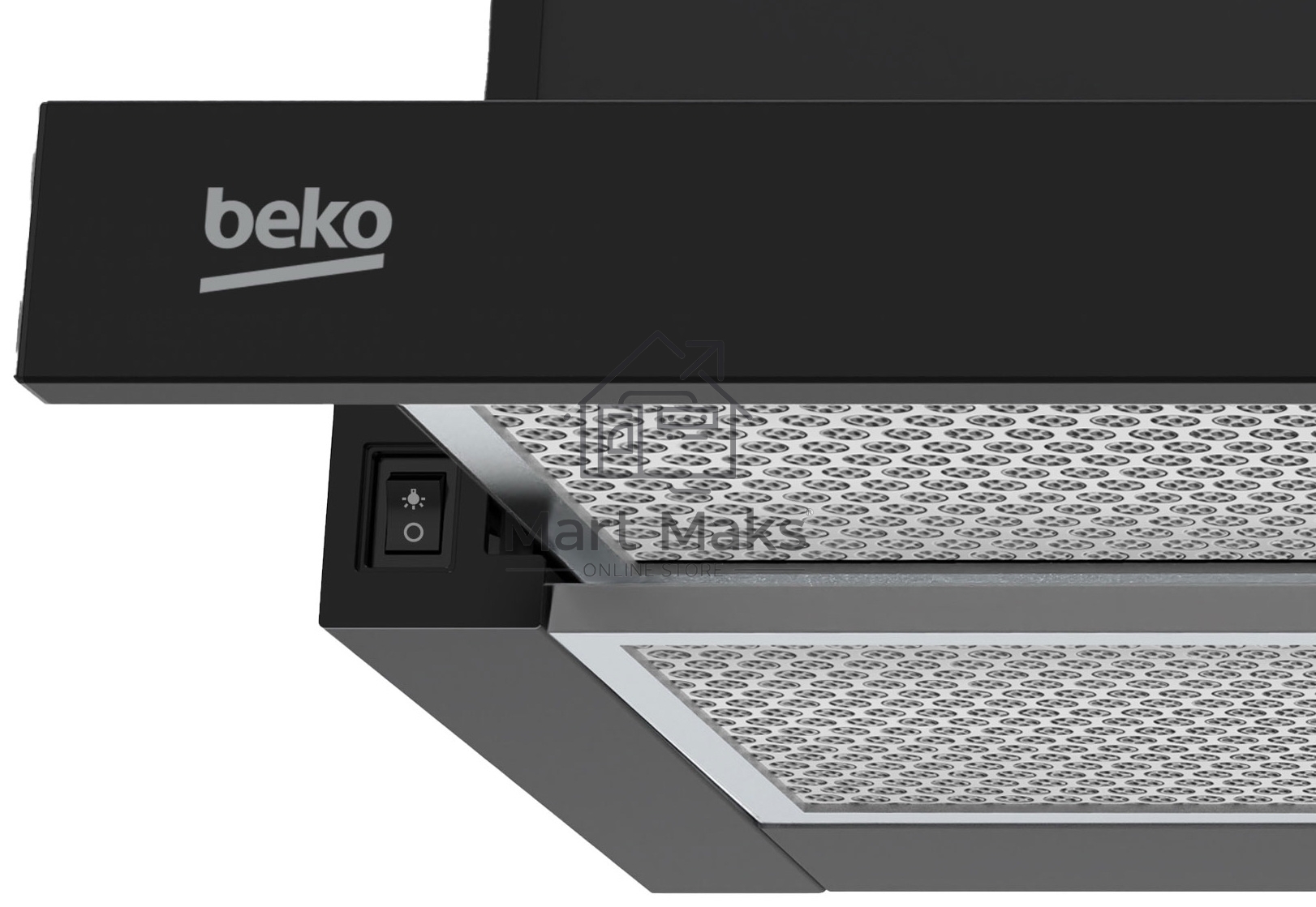 Вытяжка телескопическая Beko BHNT613R4CB черный, 60 см, 320 куб. м/ч, 61 дБ