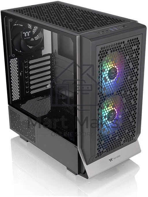 Компьютерный корпус Thermaltake Ceres 300 TG ARGB черный без БП ATX 3x140мм 2xUSB 3.0 1xUSB3.1 audio bott PSU