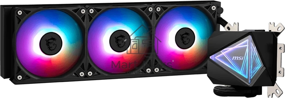Система жидкостного охлаждения MSI MAG CORELIQUID I360 3x ARGb Gen2 Fan, ARGb Gen2 Block, Color Box